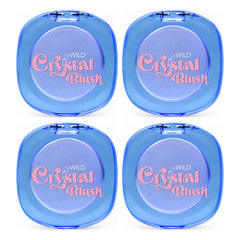 beWiLD Crystal Blush pH-Responsive Jelly Blush — 4 Compacts | 4 g Each — exactly 4 retail units shown on white background.