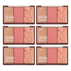 beWiLD Cheek Story 3-in-1 Blush Highlighter & Contour Palette — 6 Palettes | 10 g Each — exactly 6 retail units shown on white background.