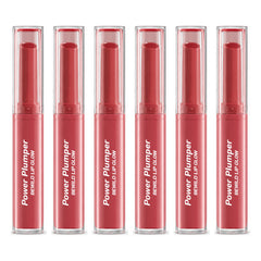 beWiLD Power Plumper Lip Glow Glossy Lipstick — 6 Sticks | 1.8 g Each — exactly 6 retail units shown on white background.
