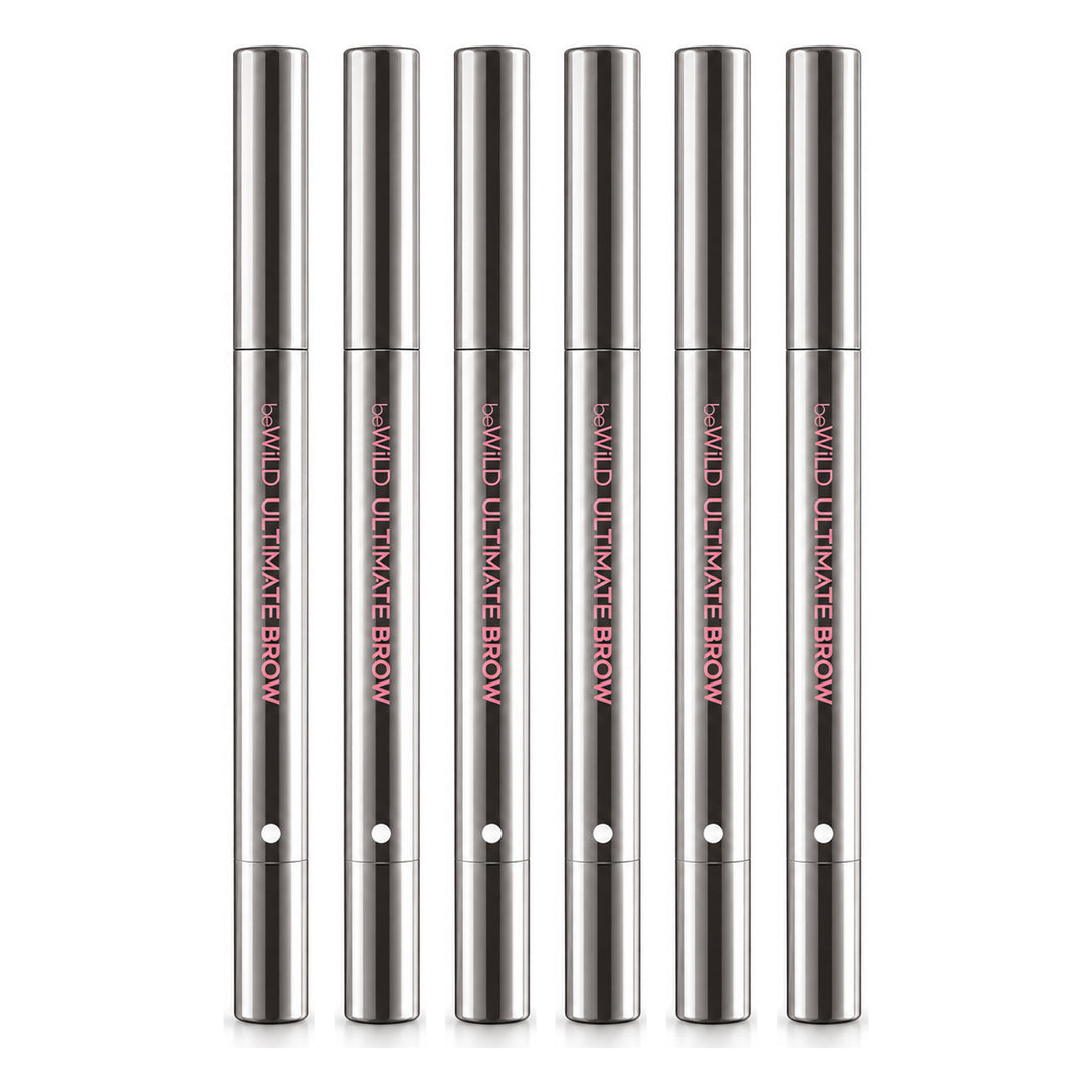 beWiLD Ultimate Brow 3-in-1 Automatic Eyebrow Pencil — 6 Pencils | 0.1 g Each — exactly 6 retail units shown on white background.