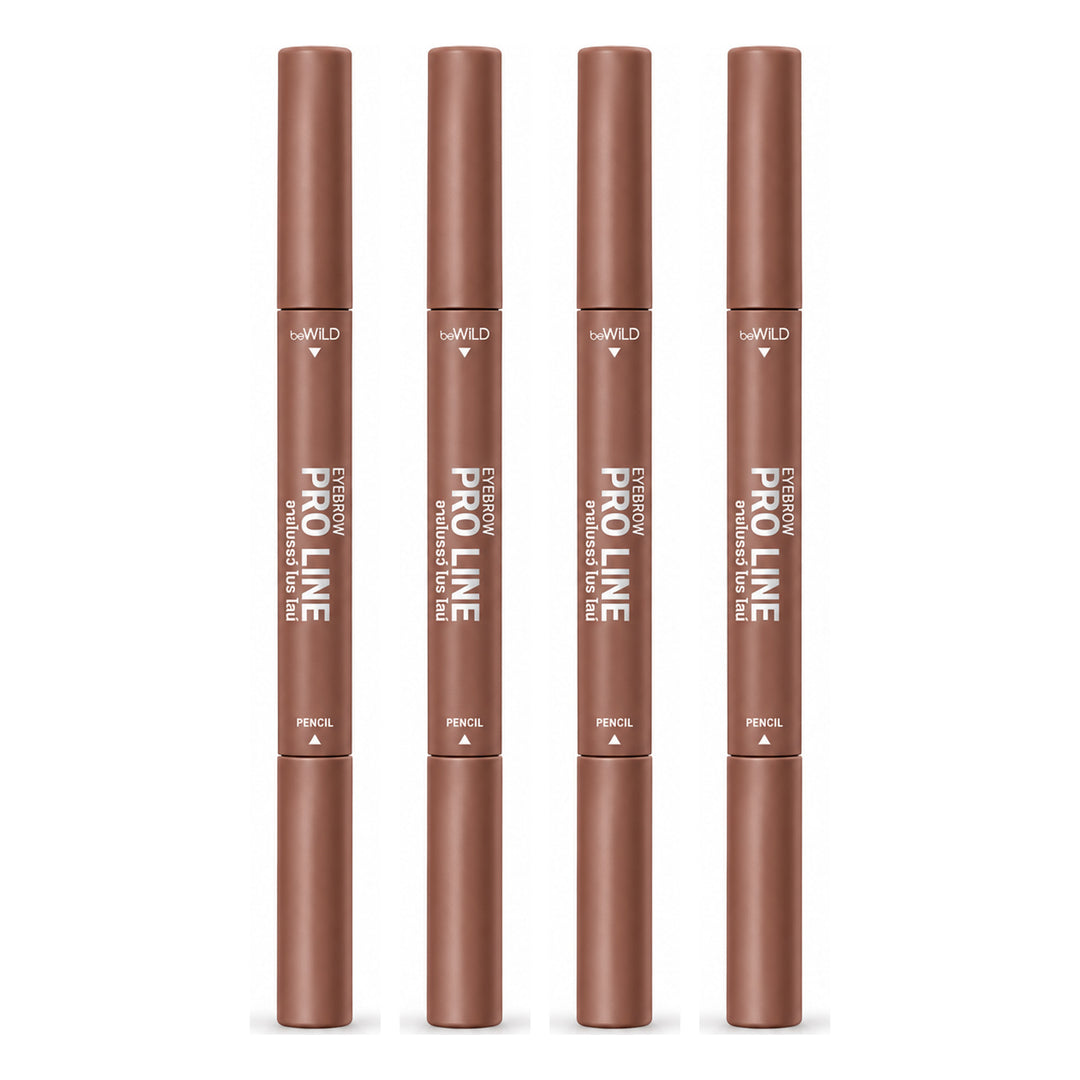 beWiLD Eyebrow Pro Line Precision Brow Pencil — 4 Pencils | 0.16 g Each — exactly 4 retail units shown on white background.