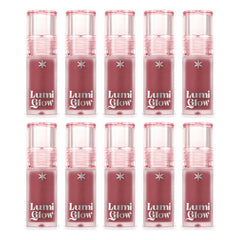 beWiLD Lumi Glow Lip Tint Oil — 10 Tubes | 4.5 g Each — exactly 10 retail units shown on white background.