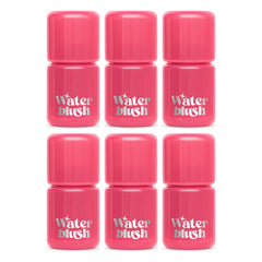 beWiLD Dewy Liquid Water Blush — 6 Tubes | 3 g Each — exactly 6 retail units shown on white background.