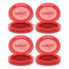 beWiLD Fruity Balm Cream Lip & Cheek Colour — 4 Pots | 3 g Each — exactly 4 retail units shown on white background.