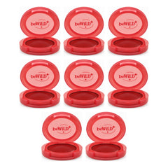 beWiLD Fruity Balm Cream Lip & Cheek Colour — 8 Pots | 3 g Each — exactly 8 retail units shown on white background.