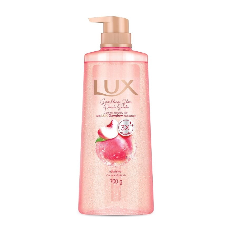 LUX Sparkling Glow Peach Soda Gel Body Wash — 1 × 700 g — exact retail quantity