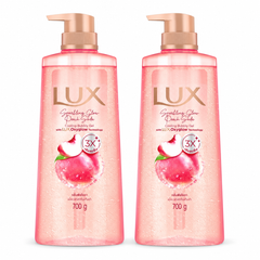 LUX Sparkling Glow Peach Soda Gel Body Wash — 2 × 700 g — exact retail quantity
