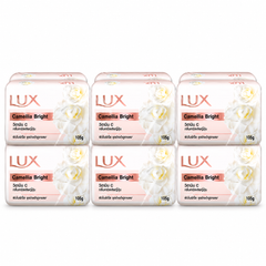 LUX Camellia Bright Bar Soap — 12 × 105 g (3 Manufacturer Packs) — exact retail quantity