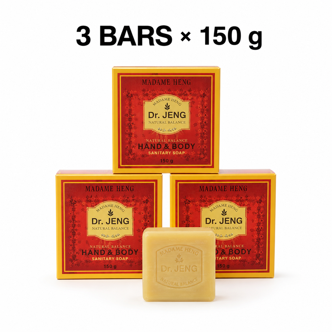 Three 150 g boxes of Madame Heng Dr. JENG Natural Balance Hand and Body Soap