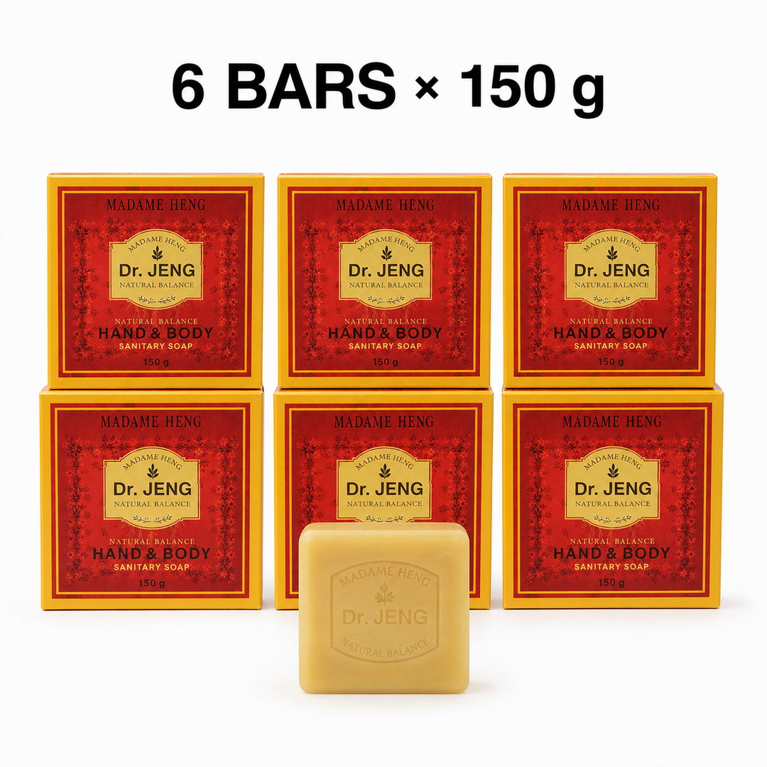 Six 150 g boxes of Madame Heng Dr. JENG Natural Balance Hand and Body Soap