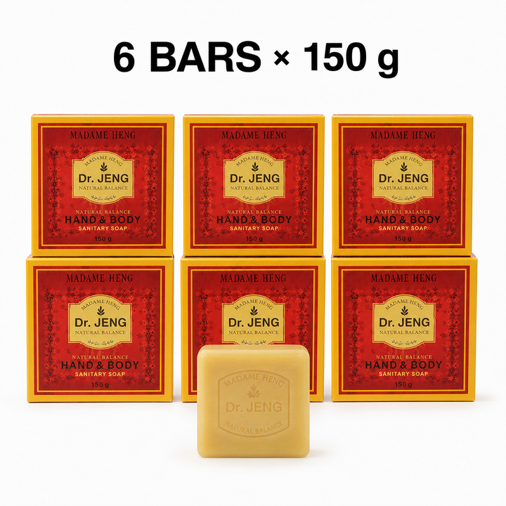 Six 150 g boxes of Madame Heng Dr. JENG Natural Balance Hand and Body Soap