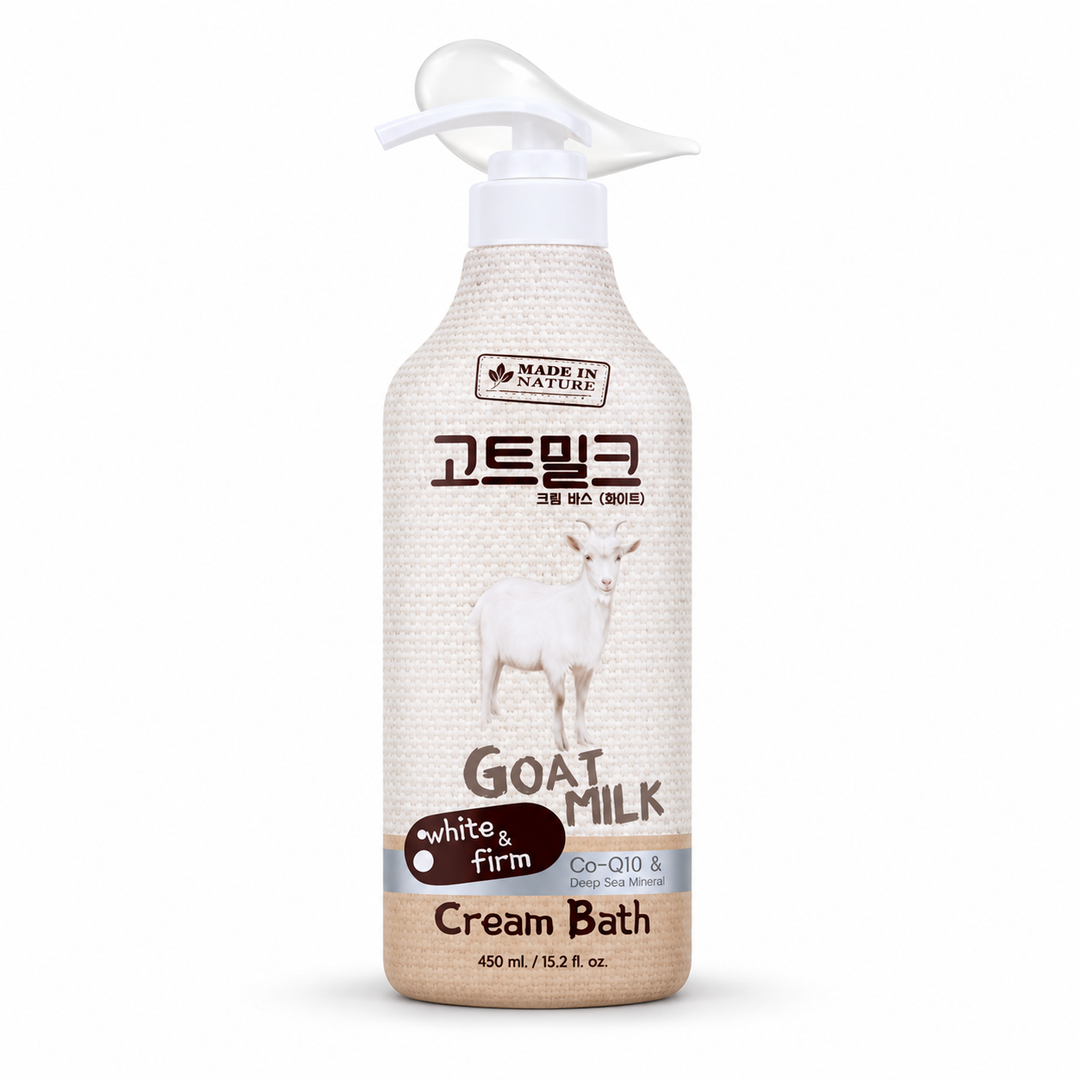 Made in Nature Goat Milk Cream Bath 450 ml — single retail unit on white background