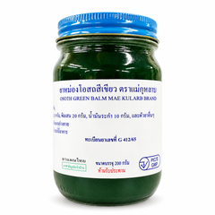 Mae Kularb Osoth Green Massage Balm — 1 × 200 g — exactly 1 separate retail units on a white background
