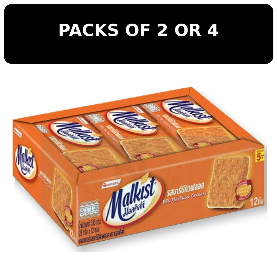 Malkist BBQ Floss Crackers 336g – Multipack – packs of 2 or 4