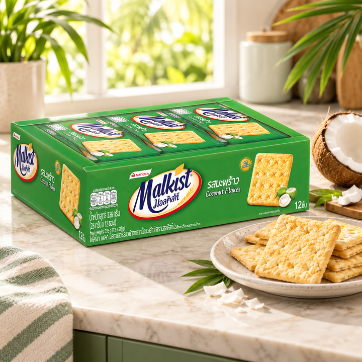 Malkist Coconut Flakes Crackers lifestyle image 1