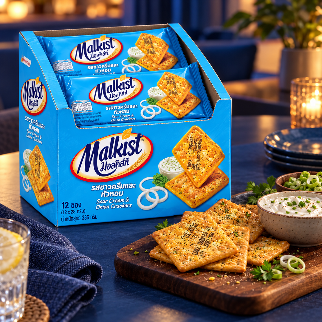 Malkist Sour Cream & Onion Crackers lifestyle image 2