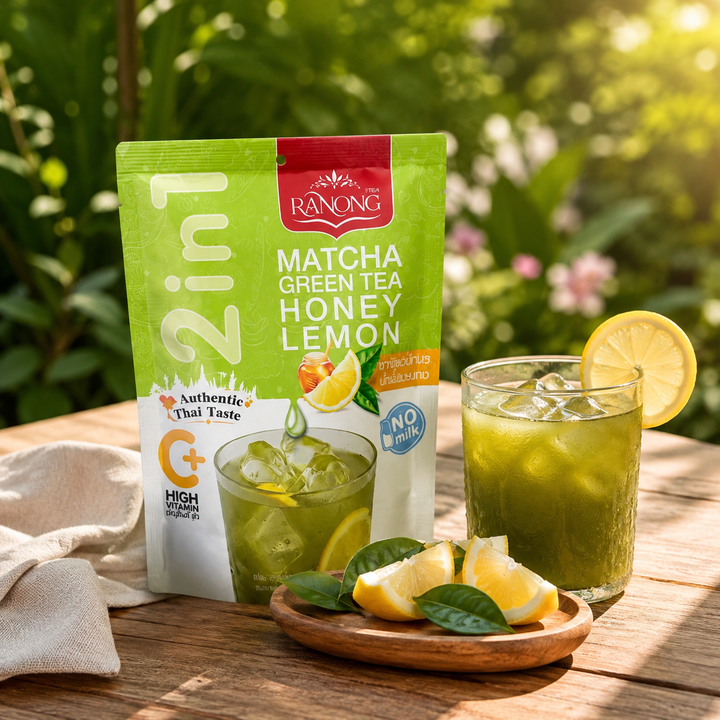 Ranong Matcha Honey Lemon tea lifestyle