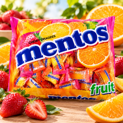 Mentos Fruit Candy Bags — lifestyle presentation