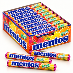 Mentos Fruit Rolls Display Box — product detail