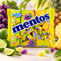 Mentos Sour Mix Candy Bags — lifestyle presentation