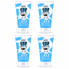 Made in Nature Hokkaido Milk Moisture Rich Whipping Foam — 4 × 100 g — exactly 4 separate retail units on a white background