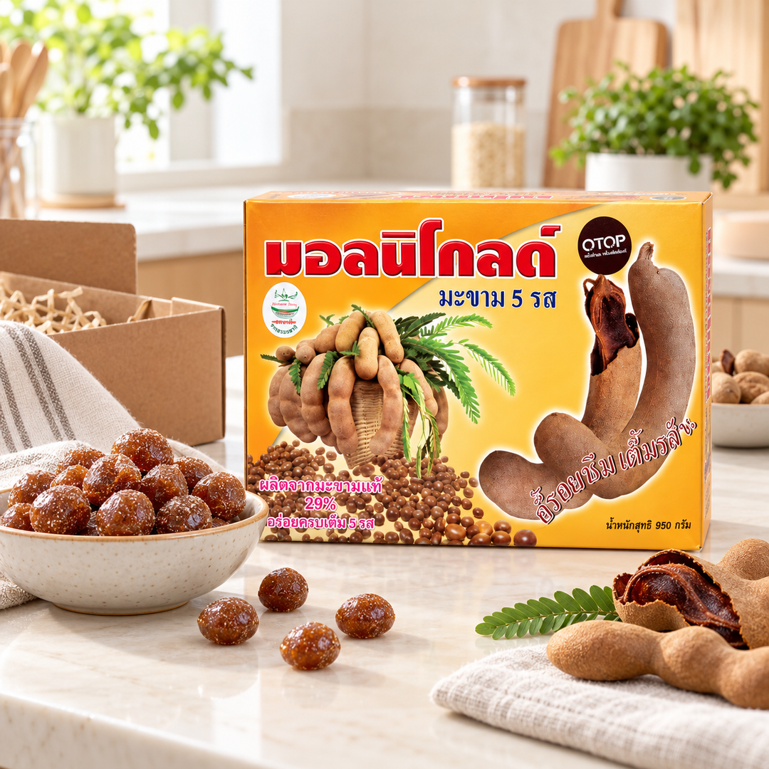 Moniegold Tamarind Candy 5 Flavors 950 g sharing scene
