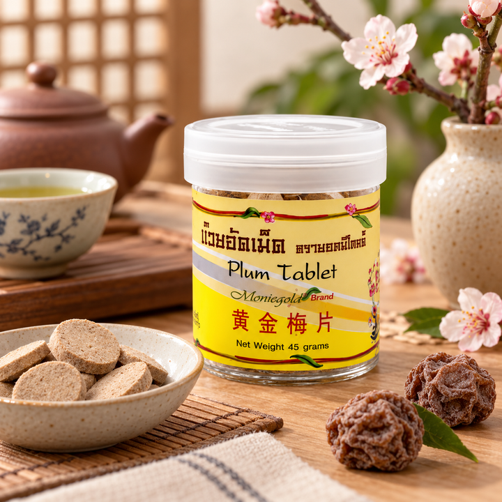 Moniegold Pressed Plum Tablets 45 g tea table