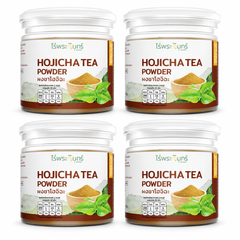 moonfarms hojicha 100g x4 — exact quantity on white