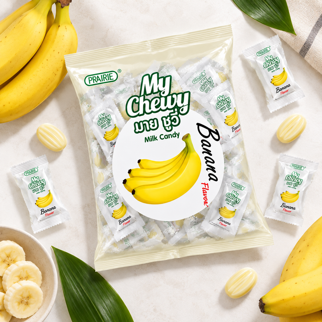 Prairie My Chewy Milk Candy Banana 360g – Multipack - lifestyle 2