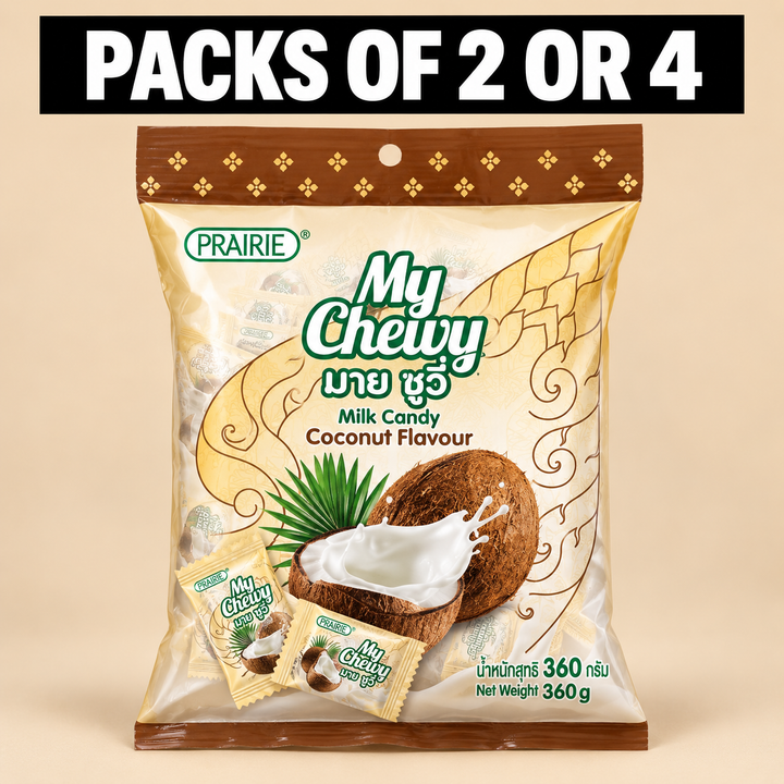 Prairie My Chewy Milk Candy Coconut 360g – Multipack - product image