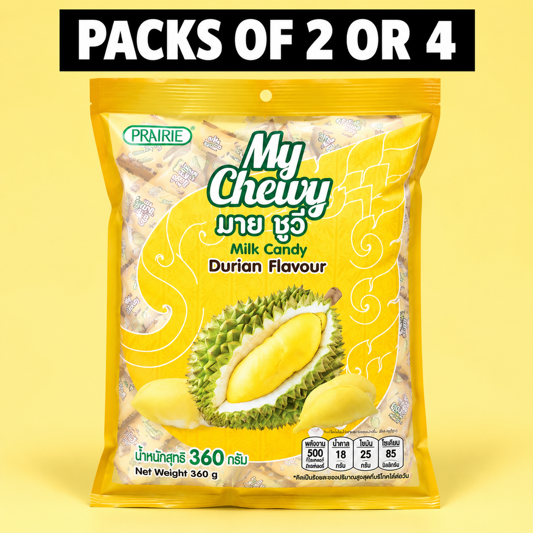 Prairie My Chewy Milk Candy Durian 360g – Multipack - product image