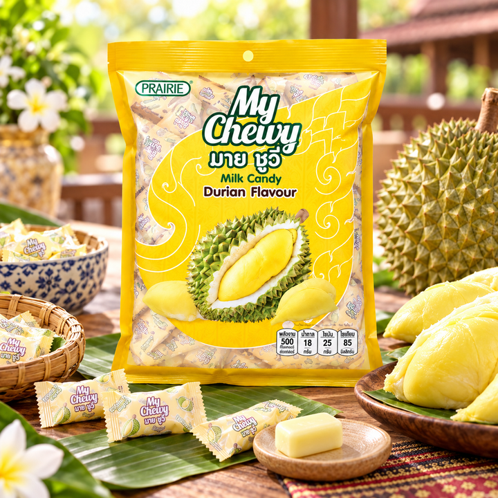Prairie My Chewy Milk Candy Durian 360g – Multipack - lifestyle 1