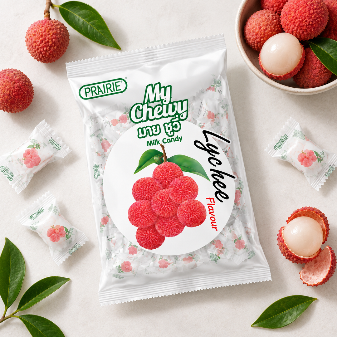 Prairie My Chewy Milk Candy Lychee 360g – Multipack - lifestyle 2