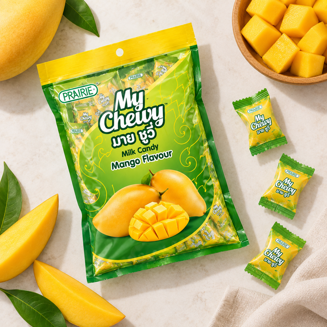 Prairie My Chewy Milk Candy Mango 360g – Multipack - lifestyle 2