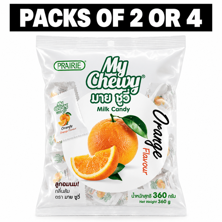 Prairie My Chewy Milk Candy Orange 360g – Multipack - product image