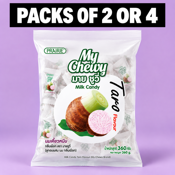 Prairie My Chewy Milk Candy Taro 360g – Multipack - product image