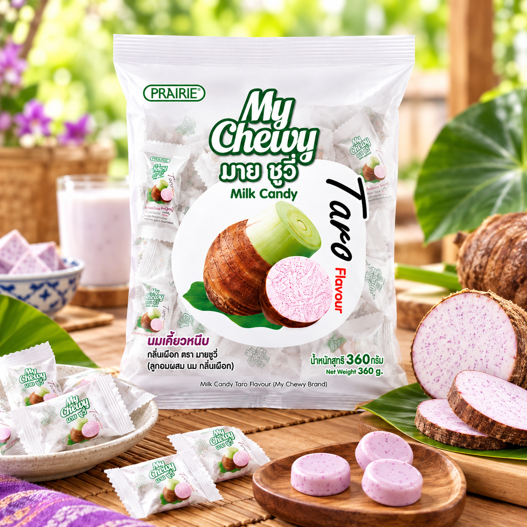 Prairie My Chewy Milk Candy Taro 360g – Multipack - lifestyle 1