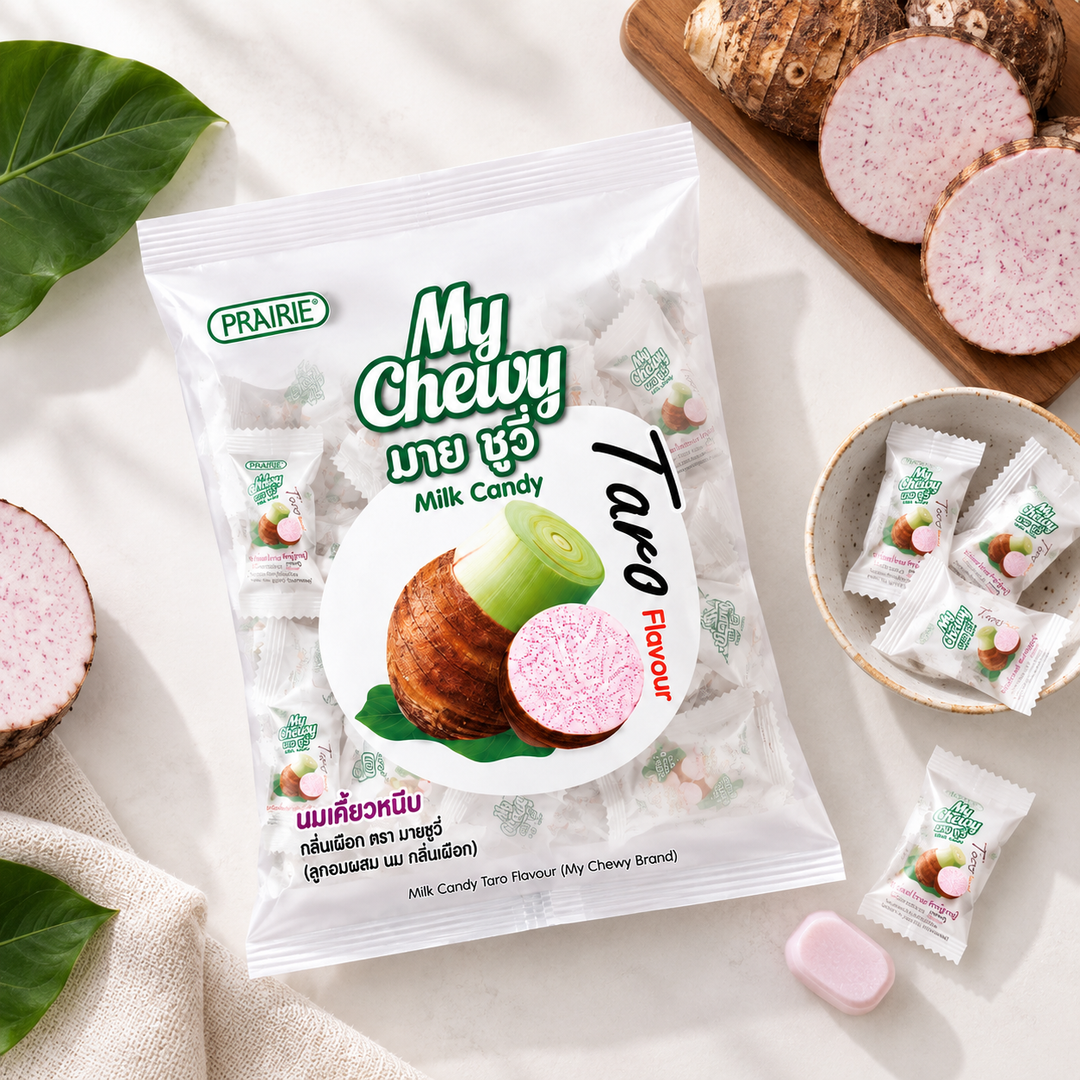Prairie My Chewy Milk Candy Taro 360g – Multipack - lifestyle 2