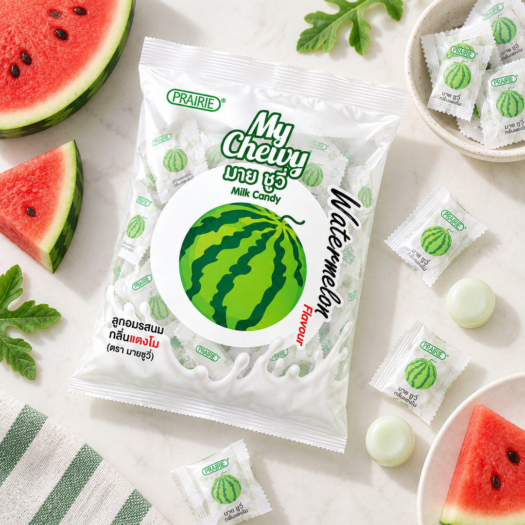 Prairie My Chewy Milk Candy Watermelon 360g – Multipack - lifestyle 2