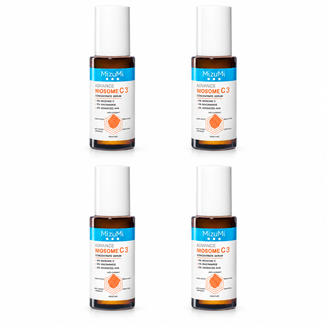MizuMi Advance Niosome C Concentrate Serum — 4 × 30 ml — exact retail quantity