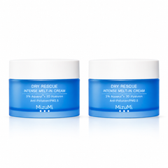 MizuMi Dry Rescue Intense Melt-In Cream — 2 × 45 ml — exact retail quantity