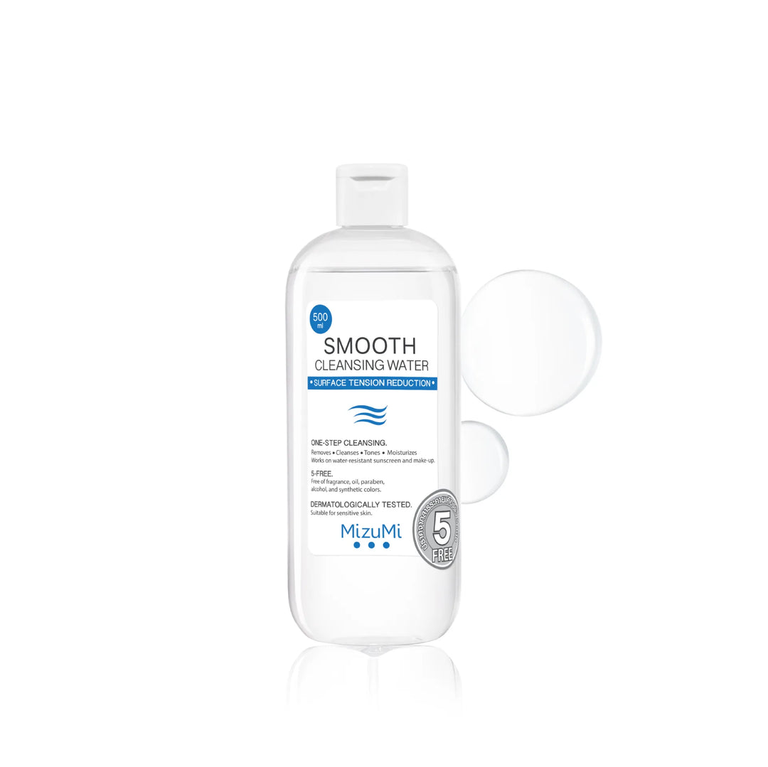 MizuMi Smooth Cleansing Water — 1 × 500 ml — exact retail quantity