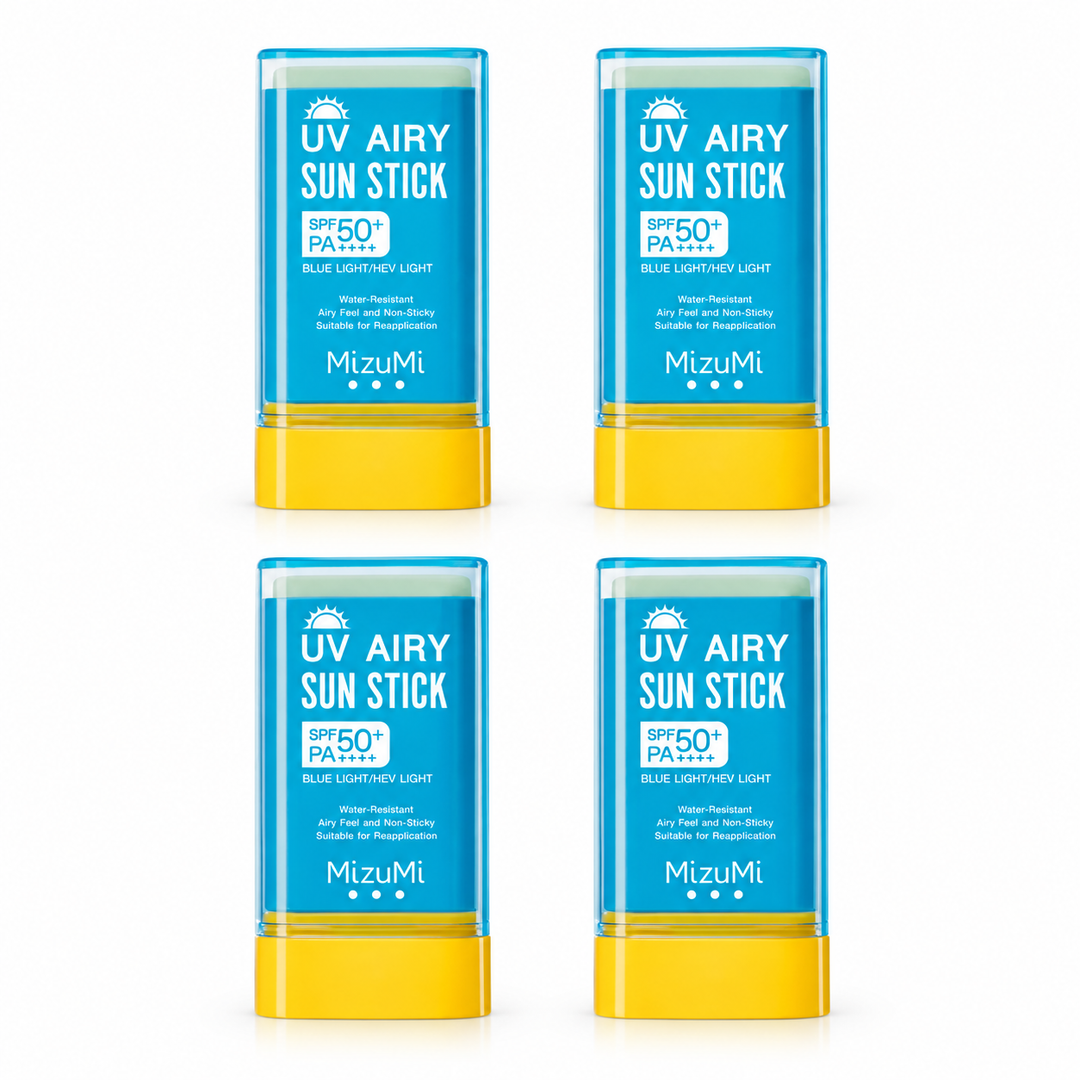 MizuMi UV Airy Sun Stick SPF50+ PA++++ — 4 × 20 g — exact retail quantity