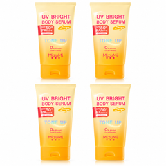 MizuMi UV Bright Body Serum Beige SPF50+ PA++++ — 4 × 120 g — exact retail quantity