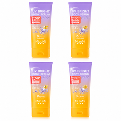 MizuMi UV Bright Body Serum Vit C Hya SPF50+ PA++++ — 4 × 180 ml — exact retail quantity