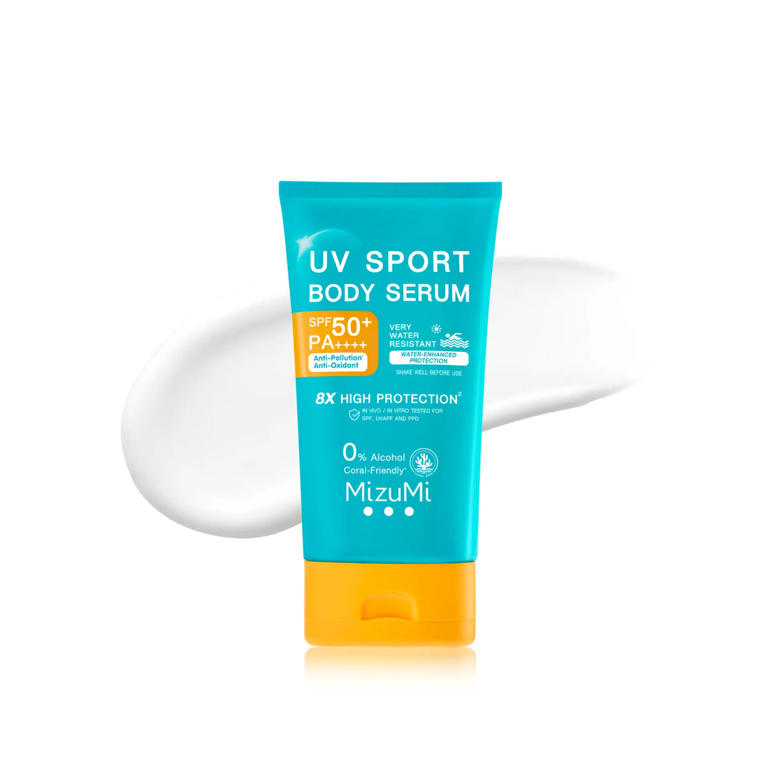 MizuMi UV Sport Body Serum SPF50+ PA++++ — 1 × 100 g — exact retail quantity