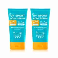 MizuMi UV Sport Body Serum SPF50+ PA++++ — 2 × 100 g — exact retail quantity