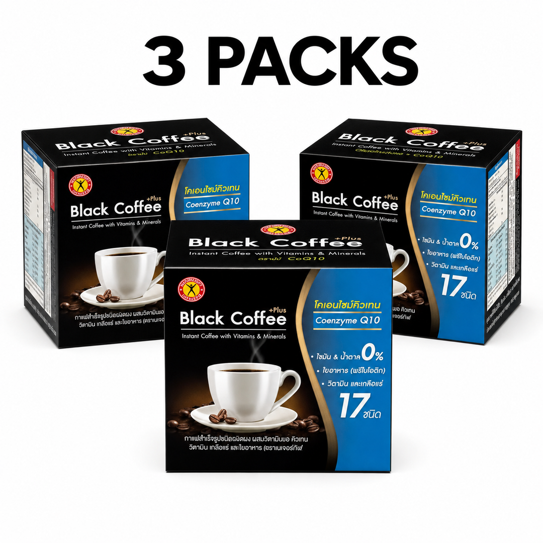 NatureGift Black Coffee Plus with Coenzyme Q10 – pack of 3 boxes