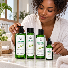 Naturista Tea Tree Facial Care Set — Cleanser, Essence, Toner & Serum lifestyle photo 1