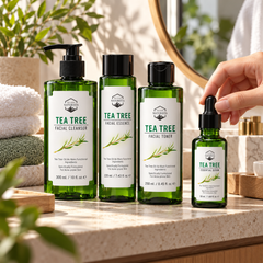 Naturista Tea Tree Facial Care Set — Cleanser, Essence, Toner & Serum lifestyle photo 2